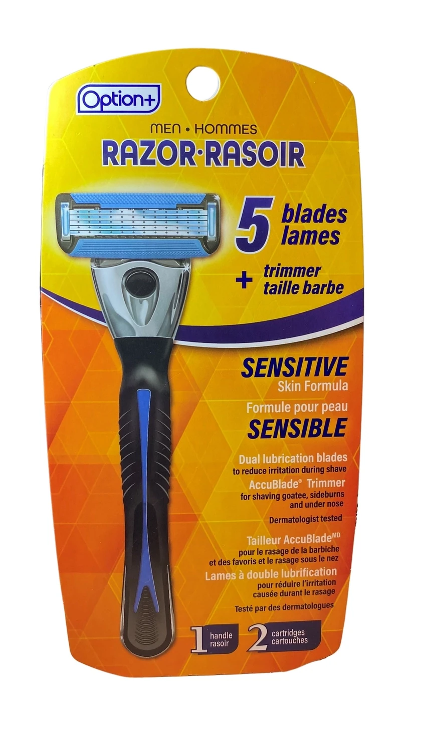 Option+ Aquos 5, 5 Blade Disposable Razors, 3 Razors
