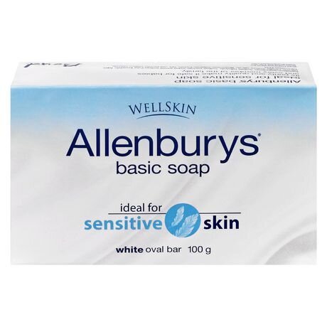 Allenburys White Oval Basic bar Soap, 100 g