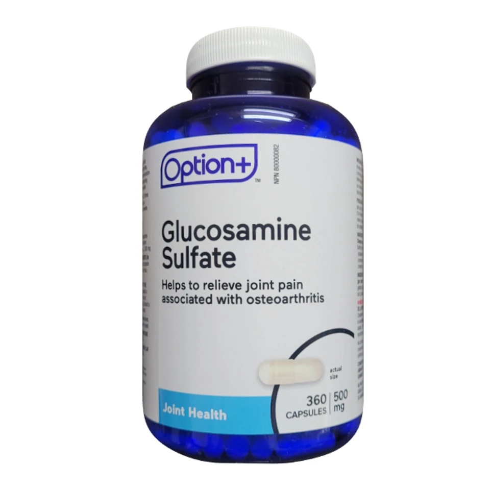 Option+ Glucosamine Sulfate 500mg 360 caplets