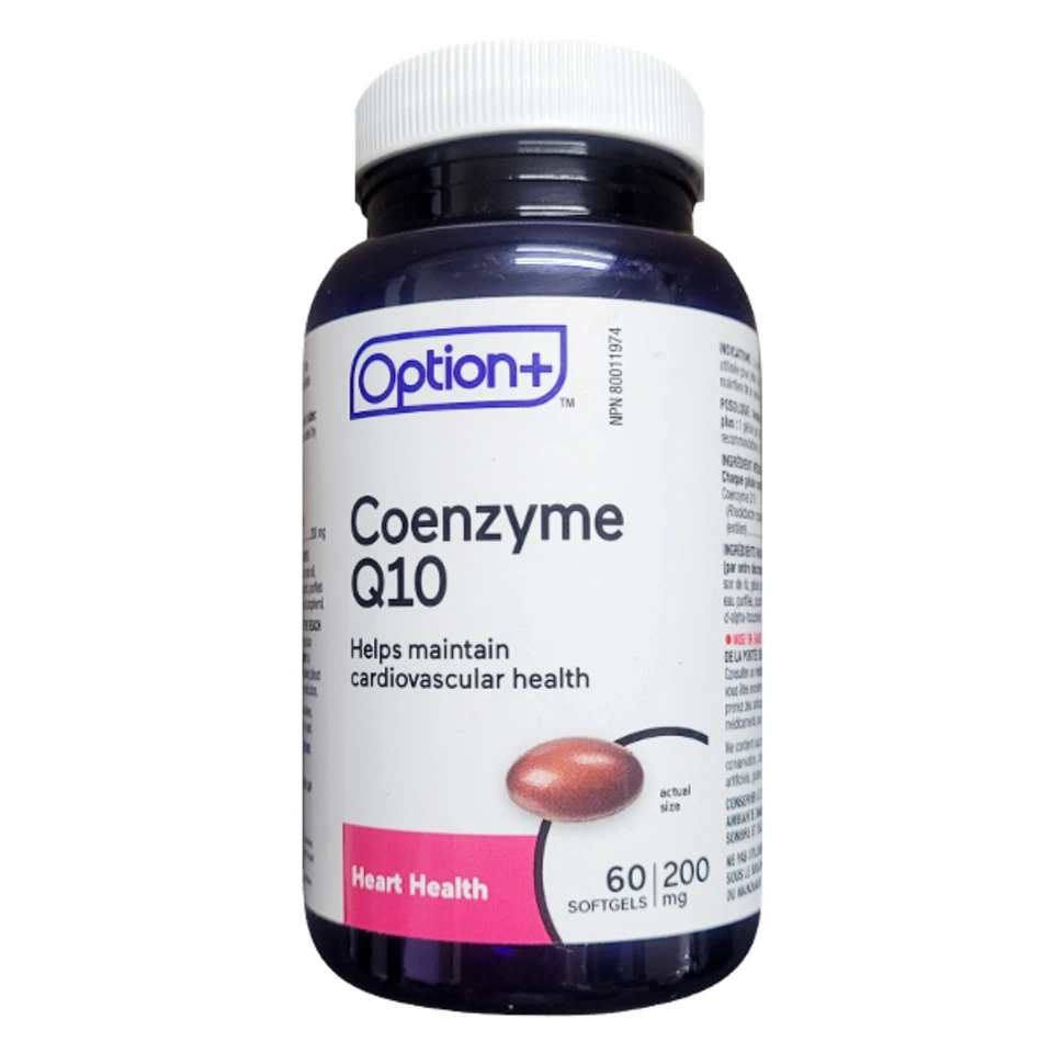 Option+ Coenzyme Q10 200mg 60capsules