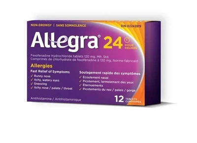 Allegra 24 Hour Allergy Relief 12 Tablets
