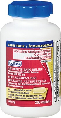 Option+ Acetaminophen Arthritis 650mg