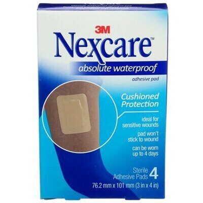 3M Nexcare Absolute Waterproof Adhesive Sterile Pads