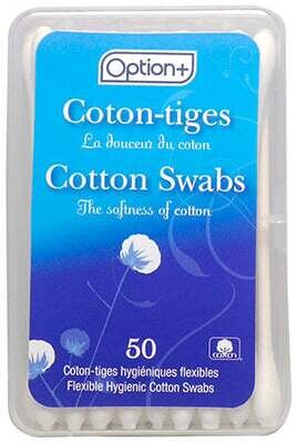 Option+ Cotton Swabs (50) Travel Pack