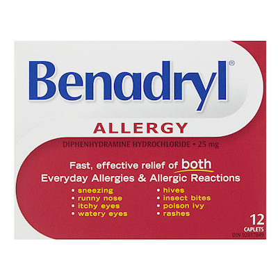 BENADRYL CAPS 12'S