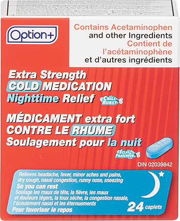 Option+ Cold Medication Extra Strength Daytime