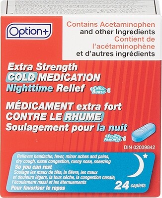 Option+ Cold Medication Extra Strength Daytime