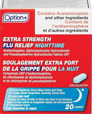 Option+ Extra Strength Sinus Medication Daytime Relief
