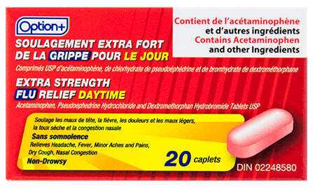 Option+ Flu Medication Extra Strength Daytime (20) Caplets