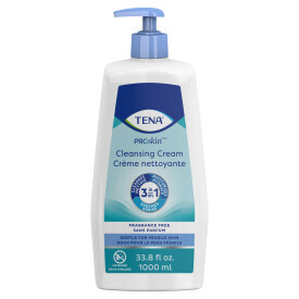 TENA® ProSkin™ Cleansing Cream Rinse-Free Body Wash, Unscented, 33.8 fl. oz. Pump Bottle