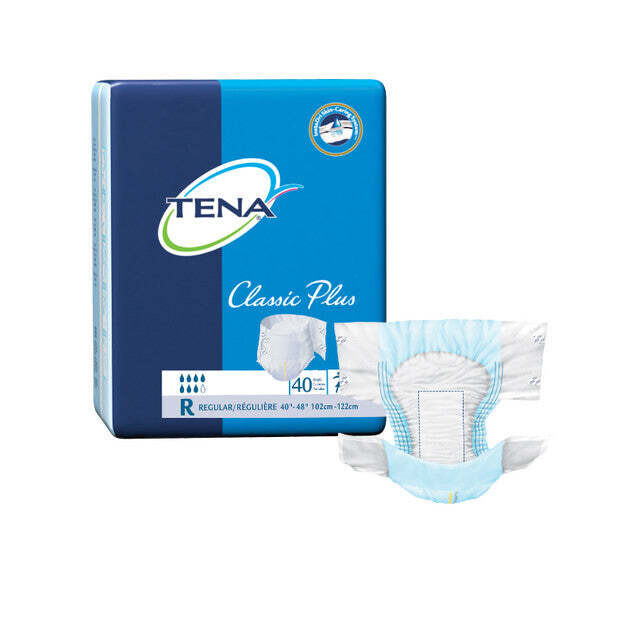 TENA Classic Plus Briefs: Medium 96 pieces - 8 pieces/12 bags