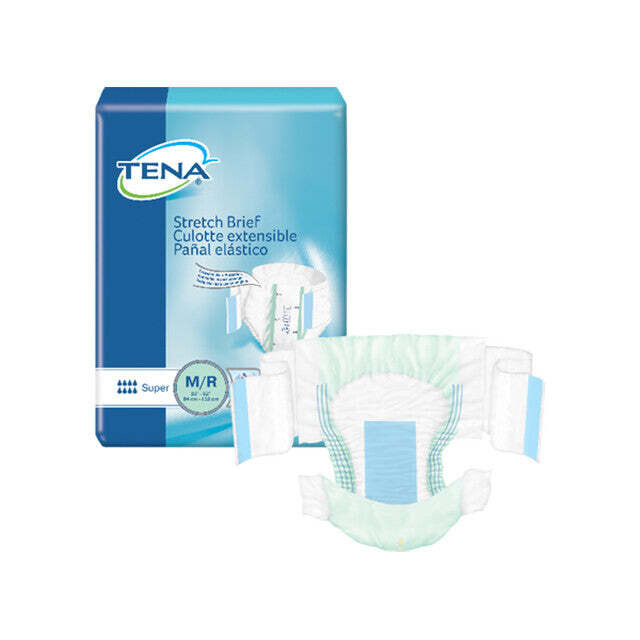 TENA ProSkin™ Stretch Super Incontinence Brief, Heavy Absorbency, Unisex, Medium/Regular, 28 count