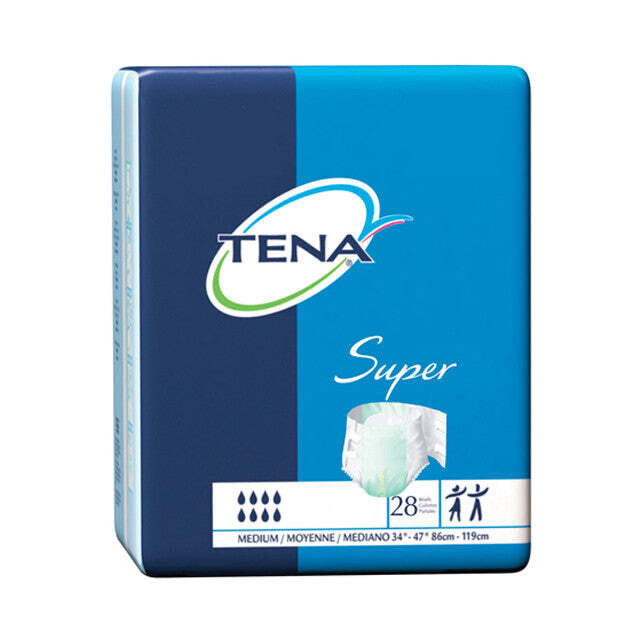 TENA ProSkin™ Super Incontinence Brief, Heavy Absorbency, Unisex, Medium, 28 count