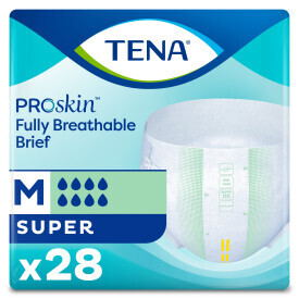 TENA ProSkin™ Super Incontinence Brief, Heavy Absorbency, Unisex, Medium, 28 count