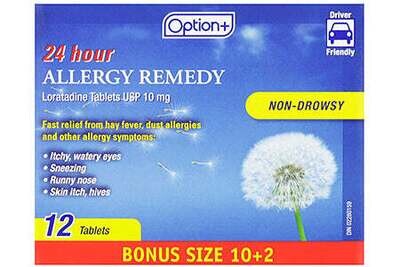 Option+ Allergy Remedy Loratadine 24hr
