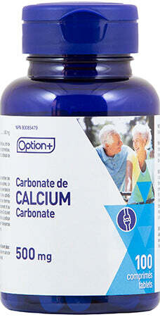 OPTION+ CALCIUM CARBONATE 500MG