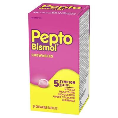 Pepto Bismol 24 Chewable Tablets