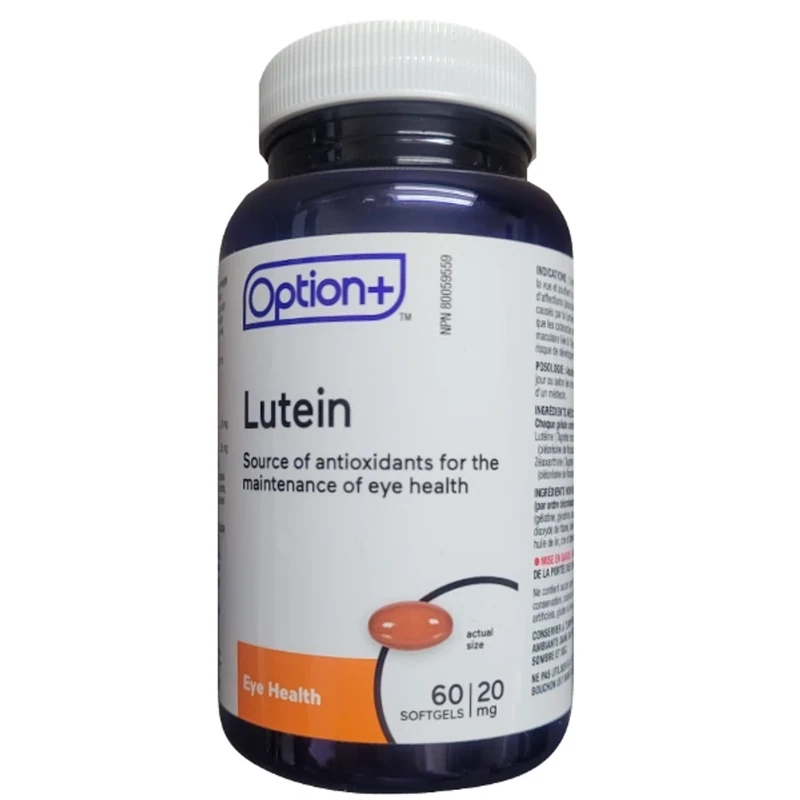 Option+ Lutein 20mg 60softgels