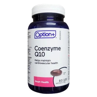 Option+ Coenzyme Q10 100mg 60capsules