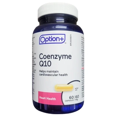 Option+ Coenzyme Q10 60mg 60softgels