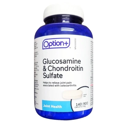 Option+ Glucosamine & Chondroitin Sulfate 900mg 140 caplets