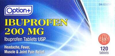 Option+ Ibuprofen 200mg (120) Tablets