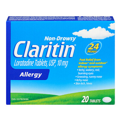 CLARITIN LOATADINE ALLERGY 10MG 20'S