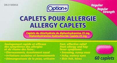 Option+ Allergy Caplets (60)