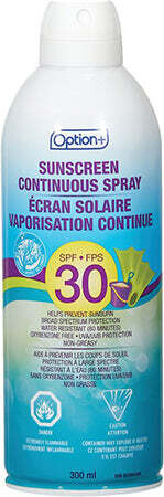 OPTION+ SUNSCREEN CONTINOUS SPRAY SPF30
