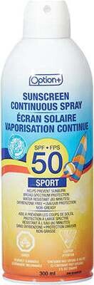 OPTION+ SUNSCREEN CONTINOUS SPRAY SPF50