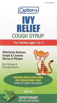 Option+ Ivy Cough Relief Cough Syrup Child