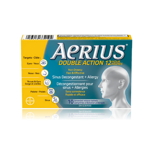 Aerius Dual Action 12 Hour Allergy + Sinus Relief