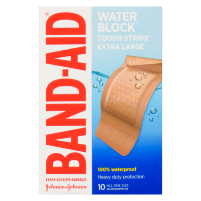 Band-Aid Water Block Tough Strips Brand Adhesive Bandages
