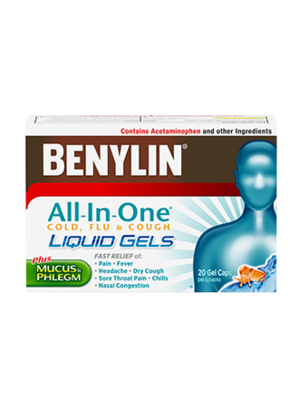 Benylin All In One Liquid Gels