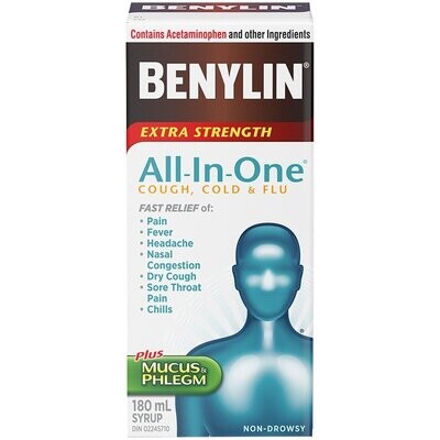 BENYLIN All-in-One Mucus Cough, Cold and Flu