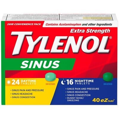 Tylenol Extra Strength Day/Night 40 tablets