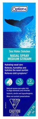 Option+ Nasal Spray Sea Water Medium 135ml