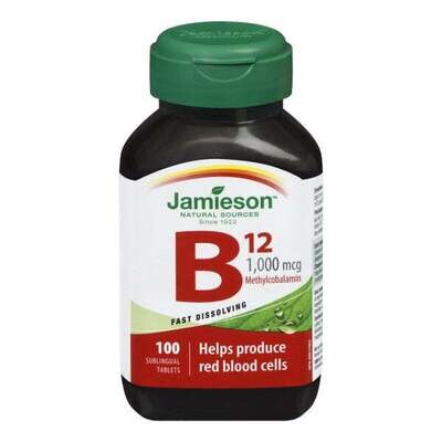 Jamieson Vitamins B12 1000mcg 100