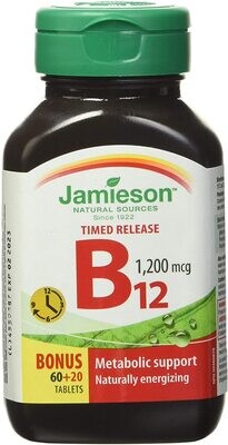 Jamieson Vitamin B12 1200mcg 80