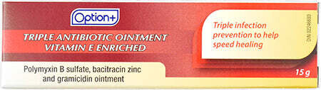 Option+ Triple Antibiotic Ointment 15g