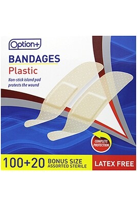 Option+Bandage Plastic Adhesive 100+20