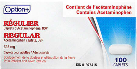Option+ Acetaminophen Caplets 325mg