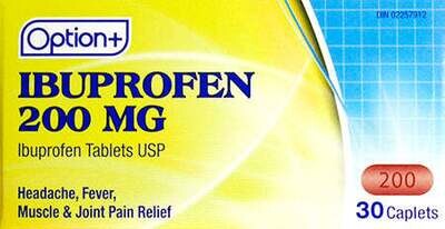 Option+ Ibuprofen 200mg (30) Caplets