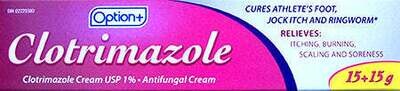 Option+ Clotrimazole Cream 1% 15+15g