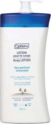 OPTION+ UNSCENTED BODY LOTION