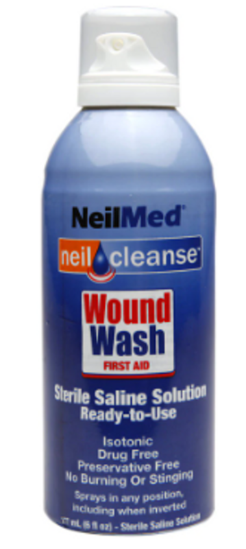 NeilMed Wound Wash Sterile Saline Solution