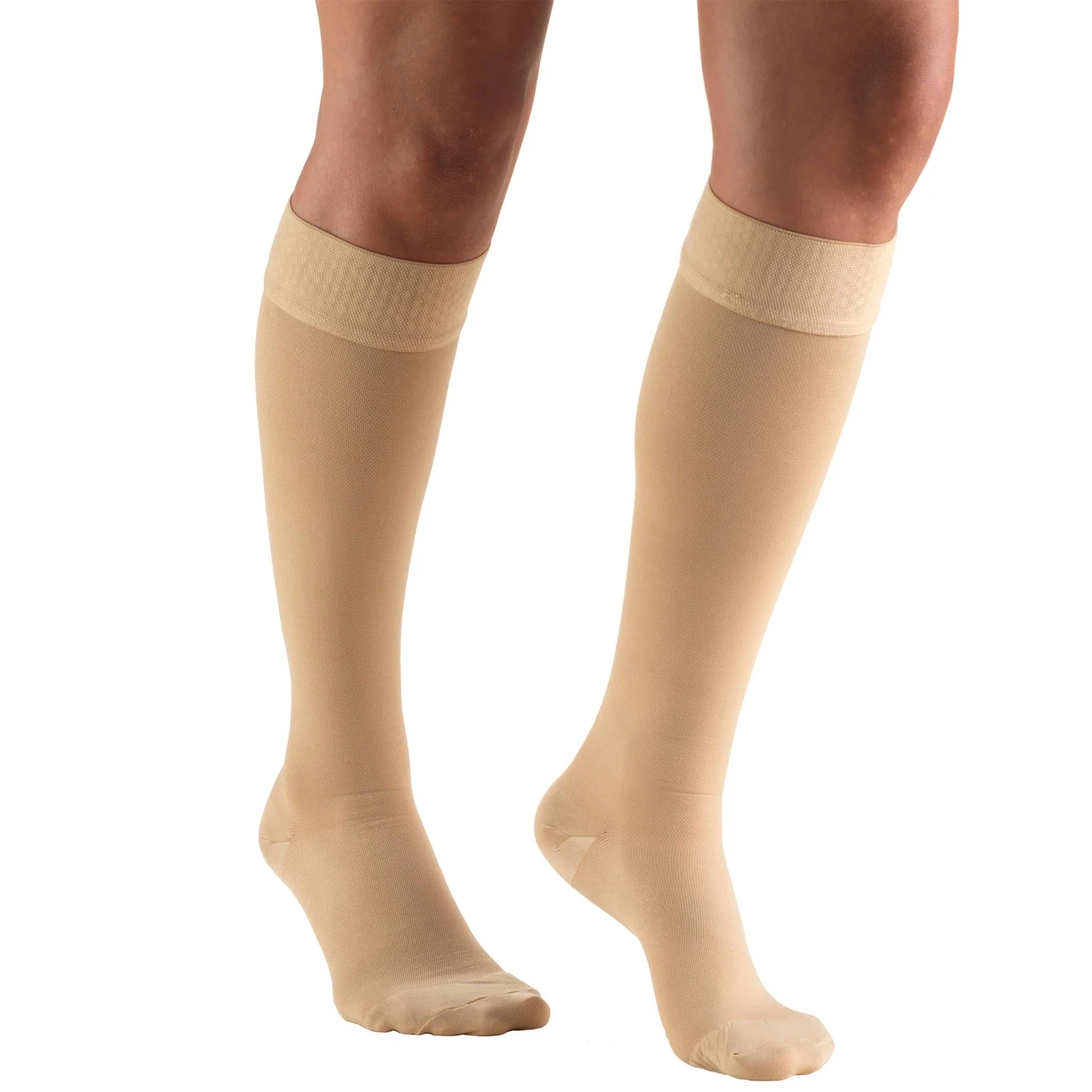 Silicon Therapeutic Compression Stocking Close Toes Knee High