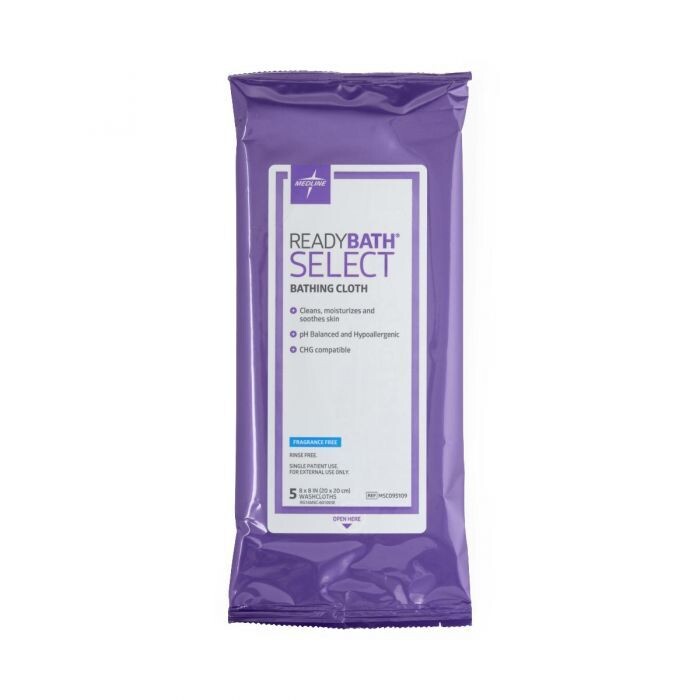 ReadyBath SELECT Medium-Weight Bathing Wipes Unscented 150Ct