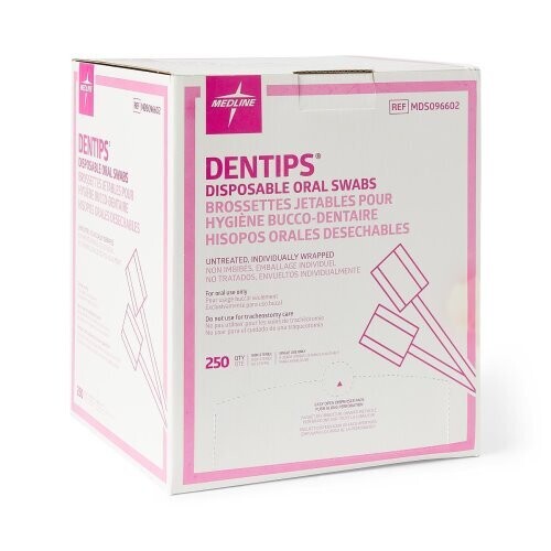 Medline® Untreated Dentips Oral Swab
