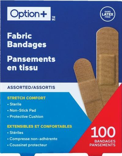 Option+ Bandage Fabric Adhesive (100)